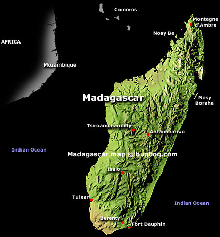 madagascar satellite carte